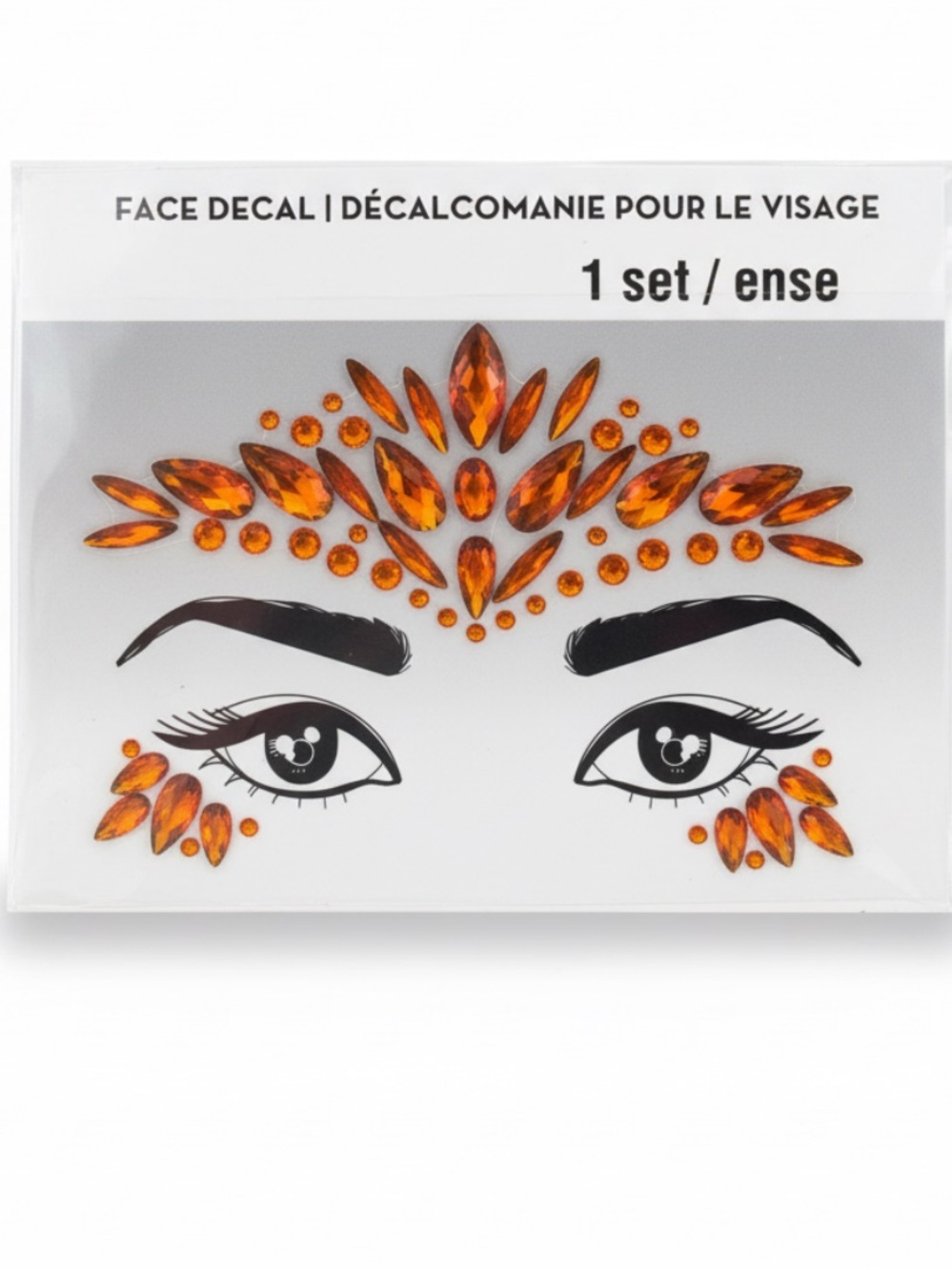 Orange Face Gem Decal Set - Festival
Rave Rhinestone Jewelry 'nwt